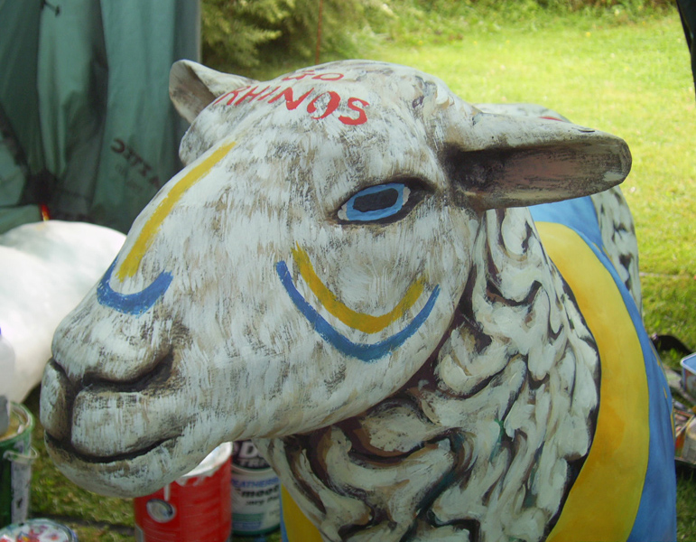 rhino fibreglass sheep